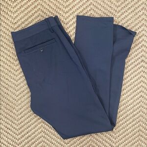 Paige - Classic Slim Preppy Pants - Navy - 36